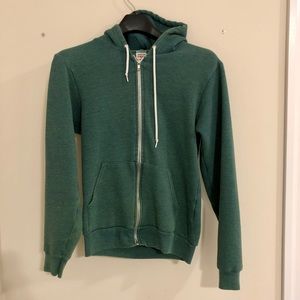 American Apparel Men’s Green Zip-Up Hoodie (S)